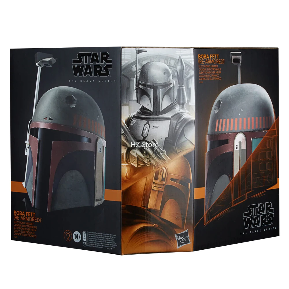 Y Star Wars Casco The Black Series Boba Fett (Re-Blindato) Casco Elettronico Premium Halloween Roleplay Regalo Di Natale F5281