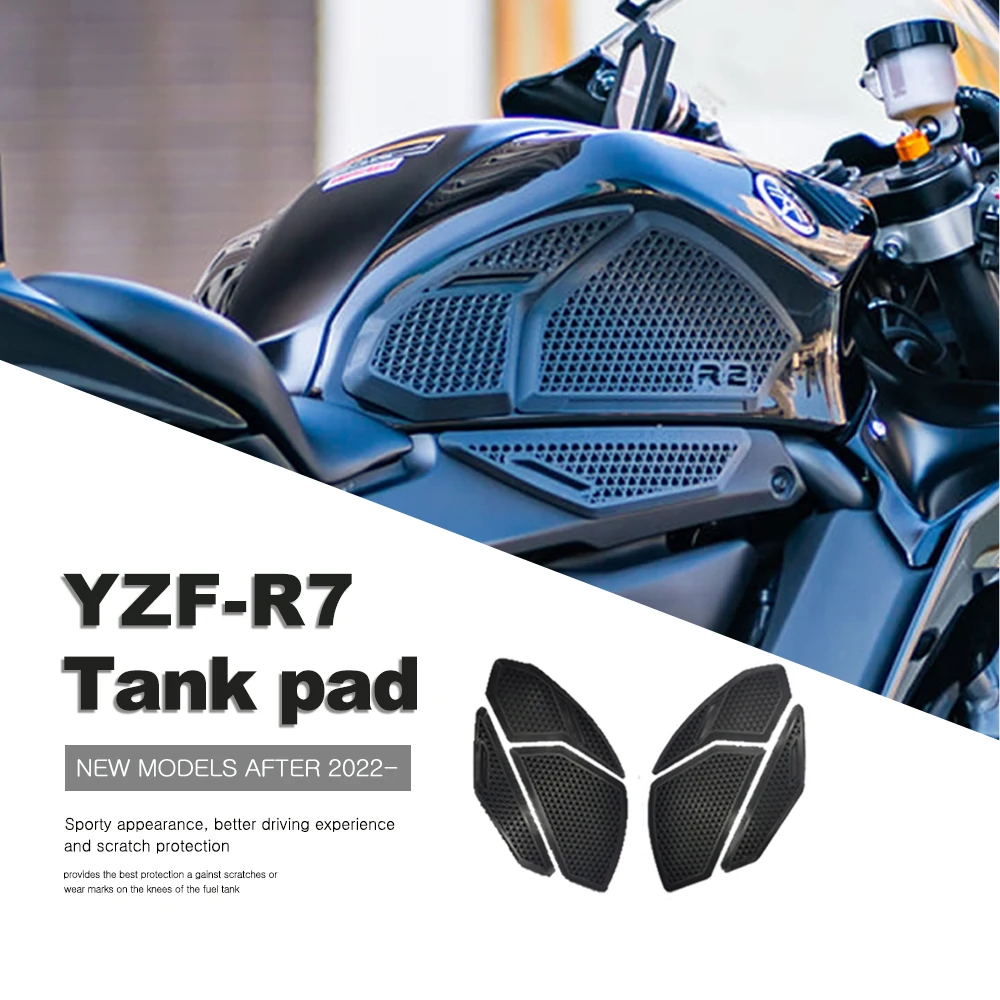 3D Moto Serbatoio Carburante Pad Ginocchiera Protezione Adesivo Laterale Adatto Per Yamaha R7 Yzfr7 Yzf R7 Yzf-R7 Yzf R7 Yzf-R7 2022-2023