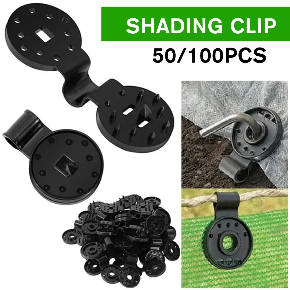 50/100Pcs Clip Di Stoffa Per Tende Da Sole Heavy Duty Lock Grip Clip Per Pellicola Per Serra Hang Expand Instant Grommet Parasole Net Fix Clips Tool