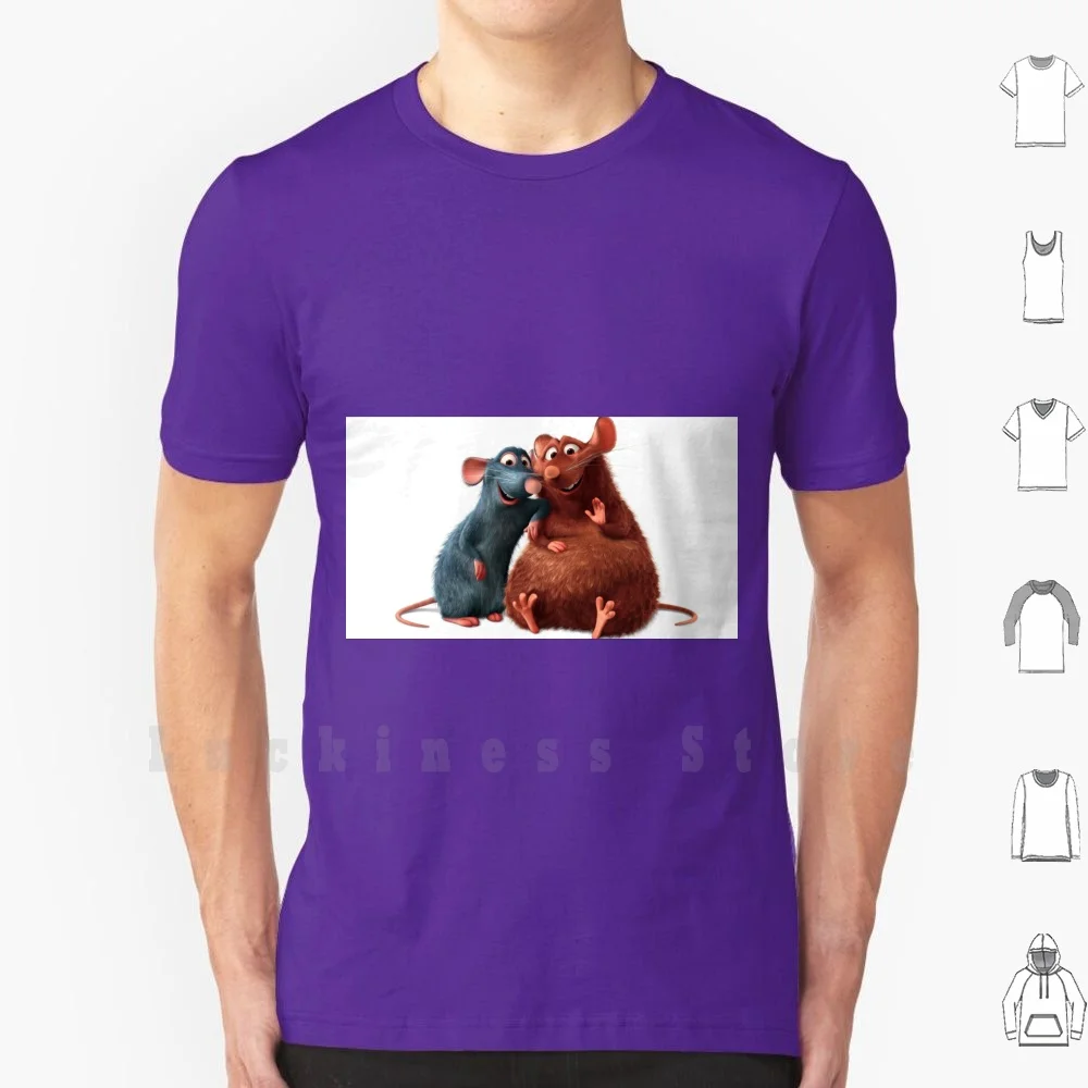 Maglietta Remy Ed Emile Stampa Per Uomo Cotone New Cool Tee Ratatouille Remy Emile Topi Mouse Chef Amici