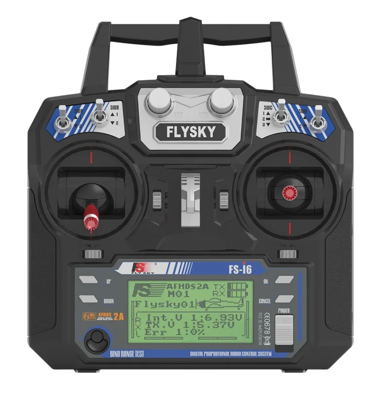 Flysky Originale Fs-I6 Fs I6 2.4G 6Ch Rc Trasmettitore Controller Fs-Ia6 O Ricevitore Ia6B Per Rc Elicottero Aereo Quadcopter Aliante