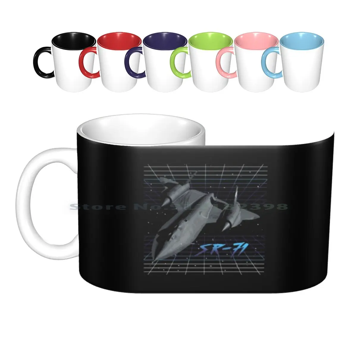 Lockheed Sr-71 "Blackbird" Tazze In Ceramica Tazze Da Caffè Tazza Da Tè Al Latte Airforce War Plane Spyplane Air Force Plane Military Sr 71