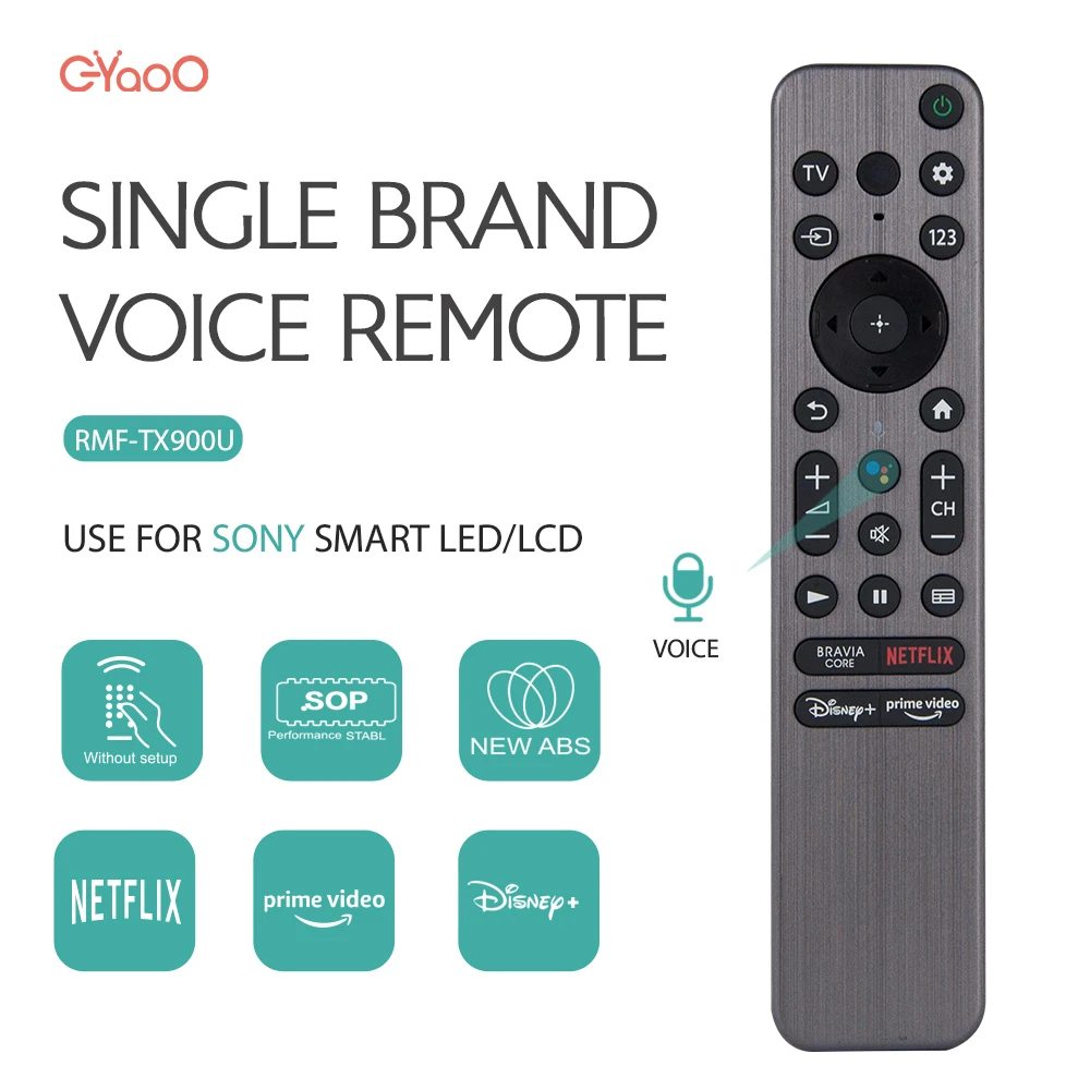 Rmf-Tx900U Telecomando Vocale Per Sony Smart 4K 8K Hd Tv Rmf-Tx900C Rmf-Tx900P Xr-77A83K Xr-77A84K Xr-85X90K