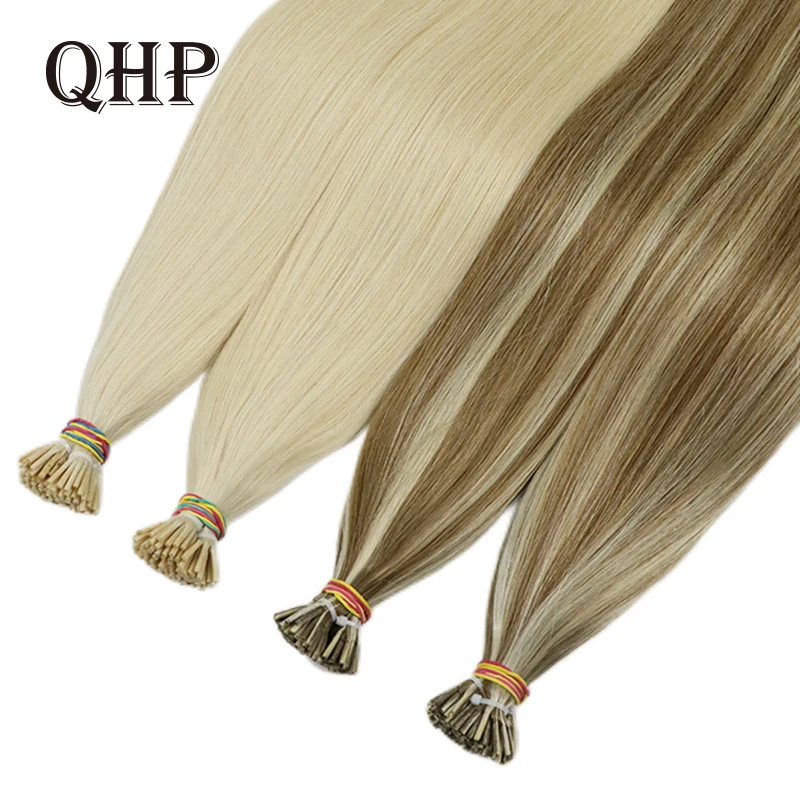 I Tip Hair Extension S Straight Real Hair Extension S 40G/50 G/Set Capsule Da 12-26 Pollici Cheratina Natural Human Fusion Hair Extension