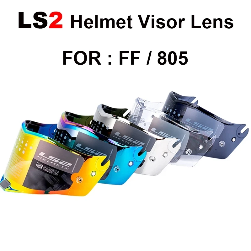 Visiera Per Casco Moto Originale Ls2 Thunder Ls2 Ff805 Visiera Extra Rossa Cromata Trasparente