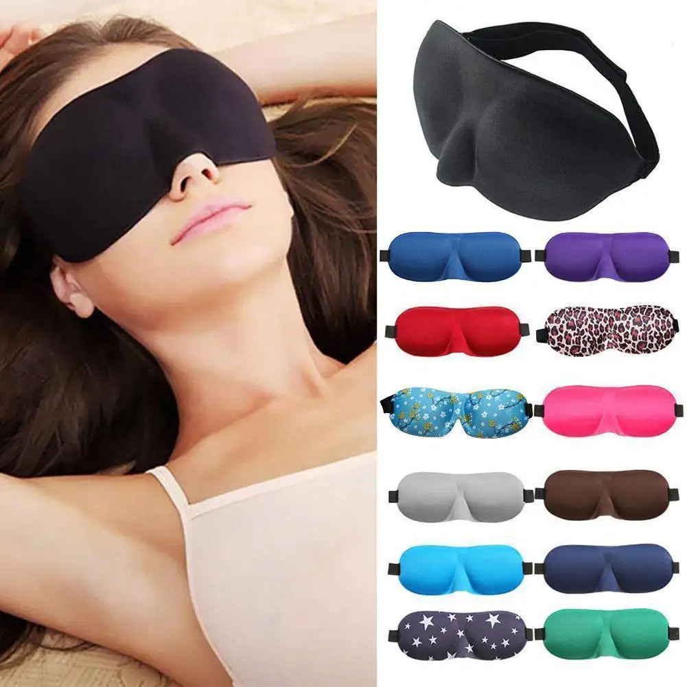 3D Ultra-Morbido Tessuto Traspirante Eyeshade Sleeping Eye Mask Portable Travel Sleep Rest Aid Eye Mask Cover Eye Patch Sleep Mask