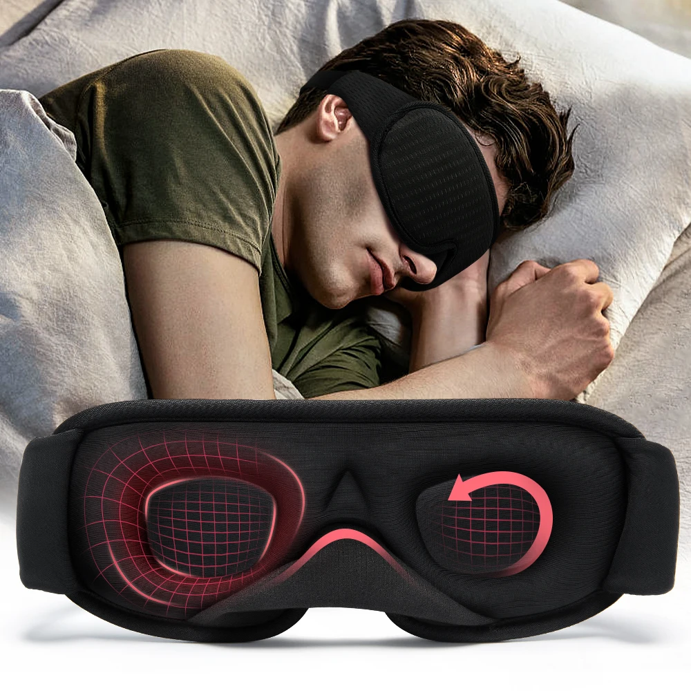 3D Sleeping Mask Blackout Blindfold Sleep Mask Slaapmasker Per Sleeping Aid Eye Mask For Travel Rest Night Traspirante Eye Relax