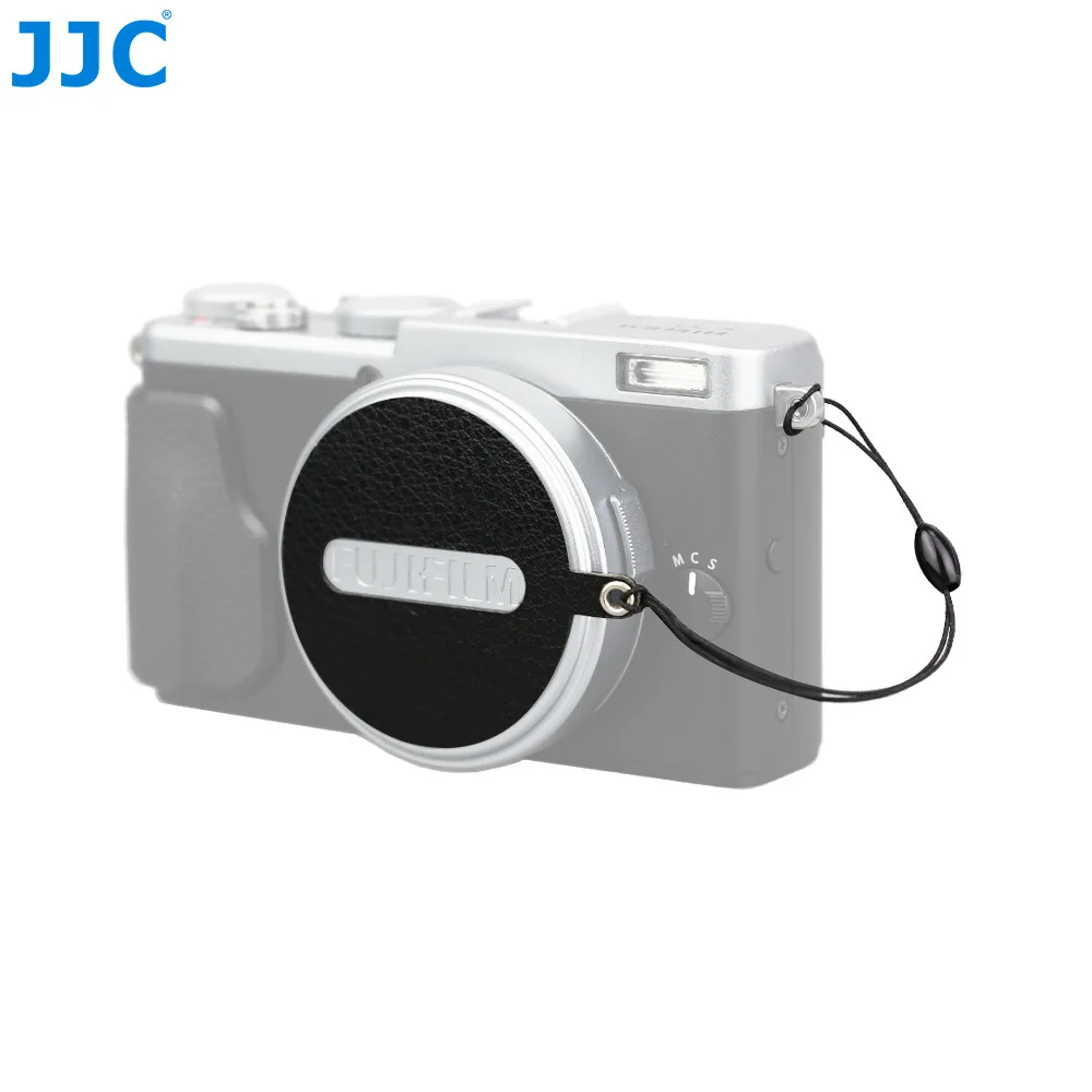 Jjc Cs-X70 Tappo Lente Nera Keepers (Nappa) Camera Lens Cap Clip Per Fujifilm X70 Copriobiettivo Originale