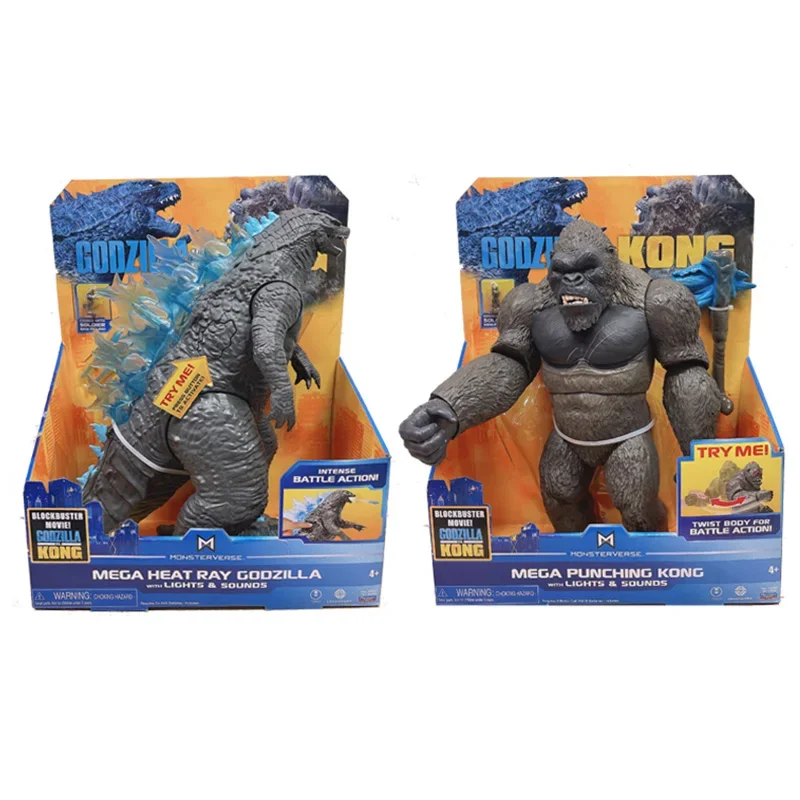 Original Godzilla Kong Mega Punzonatura Kong Warbat Gojiras Anime Action Figures Giocattoli Per Bambini Regalo Di Compleanno Che Raccoglie Giocattoli