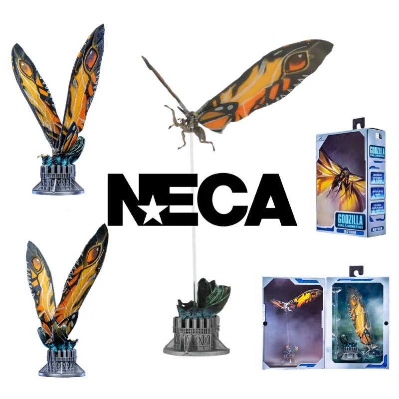Neca Movie Godzilla King Of The Monsters Mothra 7 Pollici Figure Giocattoli Per Bambini Ornamenti Desktop Decorazione Per Regalo Di Festa