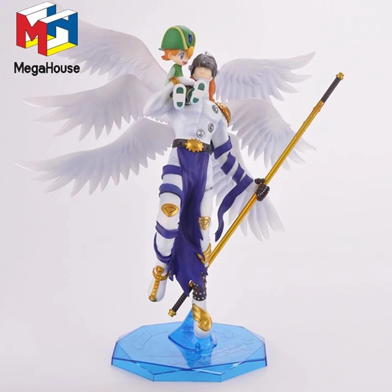 Merci In Magazzino Originale Megahouse Gem Angemon Takaishi Takeru Digimon Adventure Anime Portrait Model Toy Collection Doll Gift