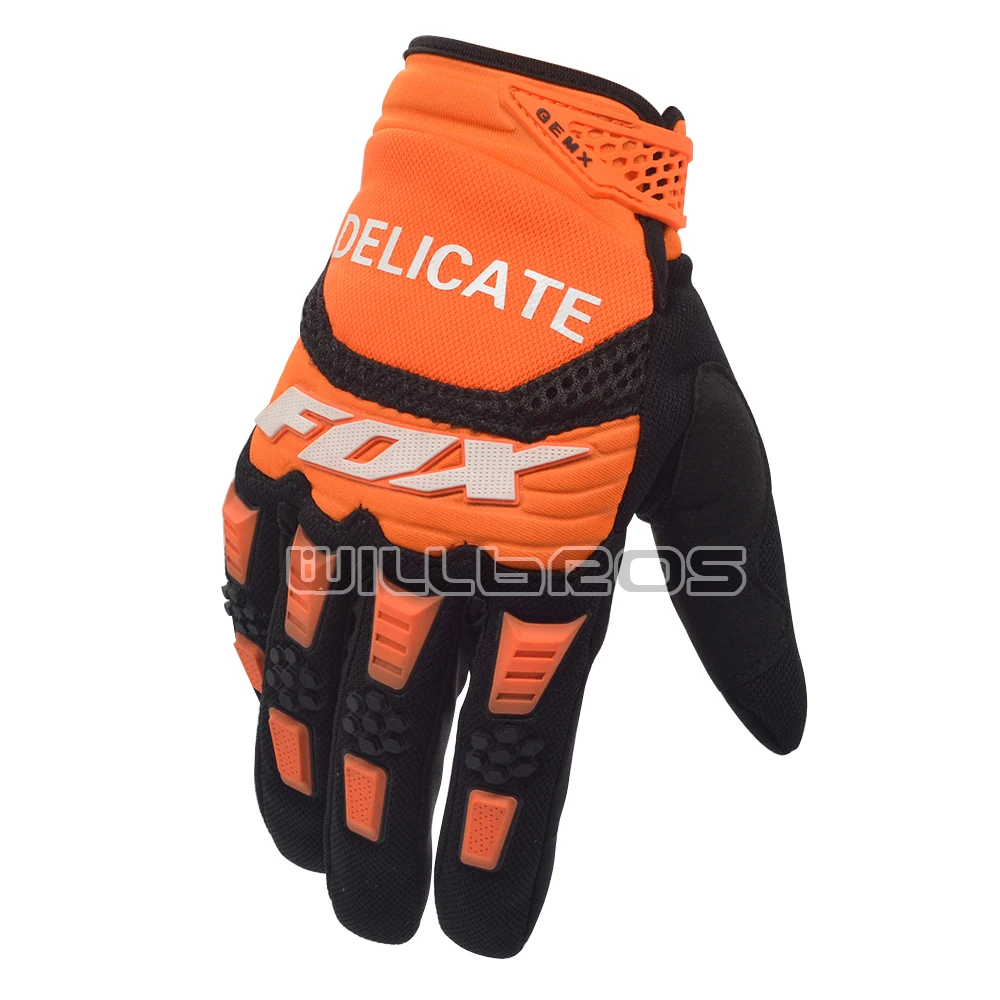 Delicati Guanti Fox Mx Motocross Bmx Dh Dirt Bike Guantes Mountain Bicycle Offroad Dirtpaw Moto Cross Orange Black Luvas