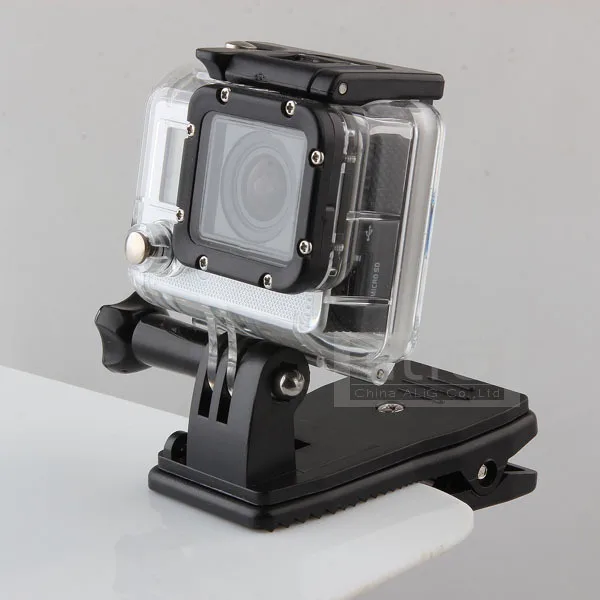 360 Gradi Rotary Hat Belt Zaino Clip Morsetto Mount Per Gopro Hero 4 Session 4 3 + Hero 3 Accessori Per Action Cam Da Sci