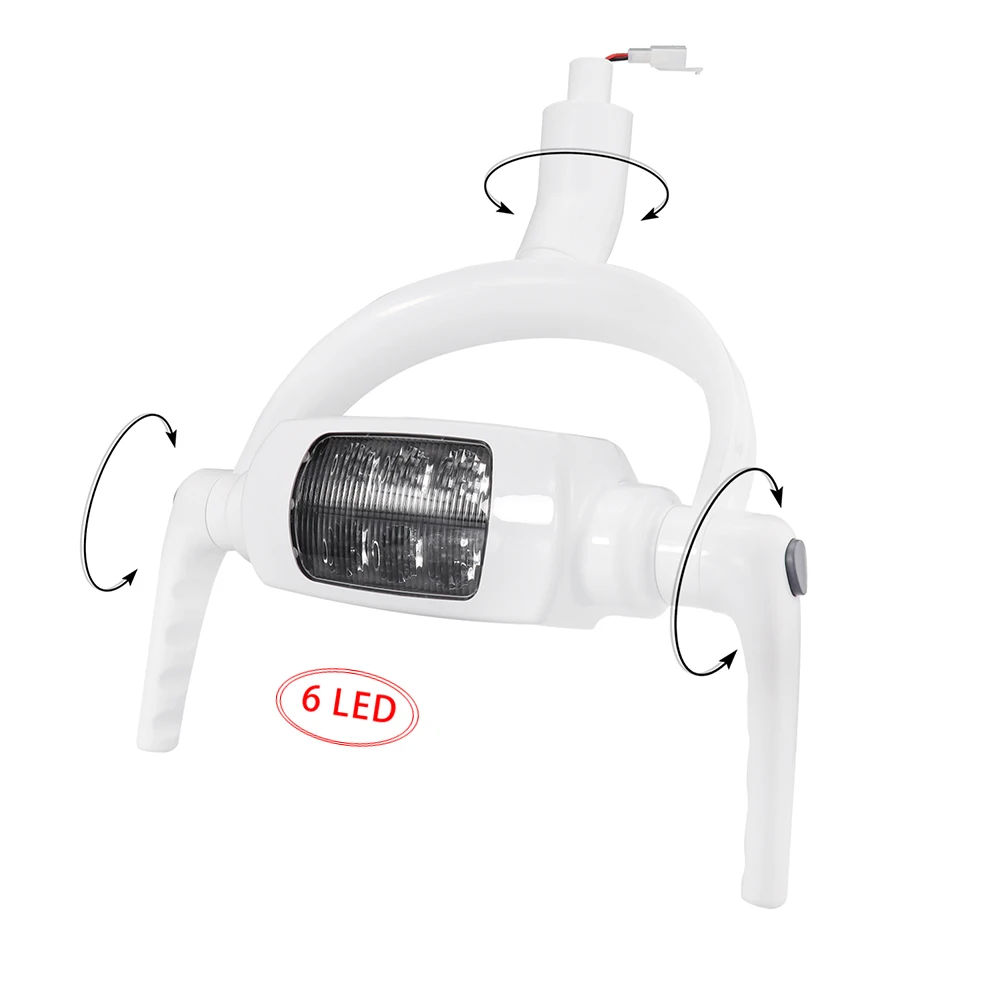 6 Led Shadowless Dental Oral Operation Light Induction Sensor Switch Dental Teeth Unit Chair Lamp Equipment 22/26Mm Dentist Tool