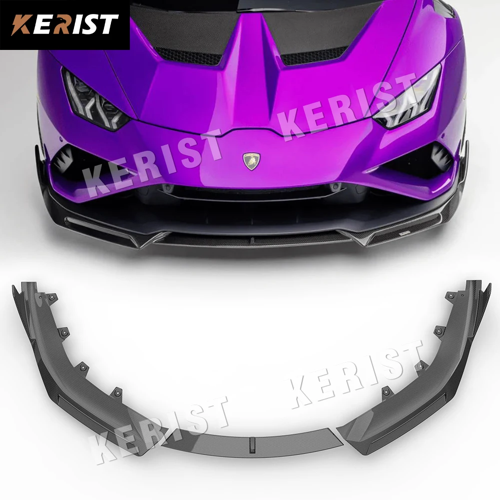 Labbro Anteriore 3 Pezzi In Fibra Di Carbonio Per Lamborghini Huracan Evo Rwd Coupe Spyder 2020 In Su