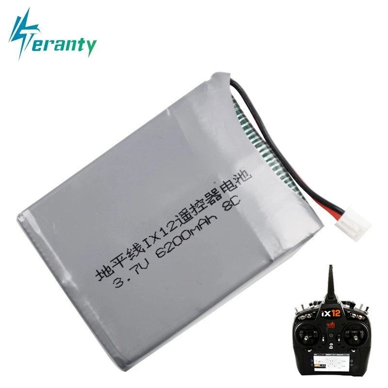 Batteria Lipo 3.7V 6200Mah 8C Per Spektrum Horizon Ix12 Modello Di Aereo Telecomando Pezzo Di Ricambio 2S Batteria Ricaricabile