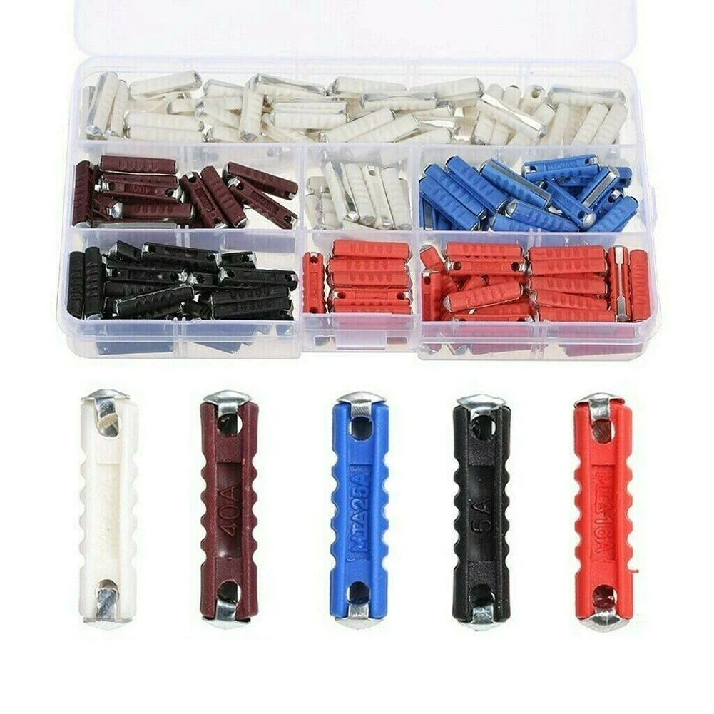 Fusibili Durevoli Nessuno Siluro Fusibili Continental Fusibili Continental Continental Plastica 200 Pezzi 5A 8A 16A 25A 40Amp Set Kd Nessuno