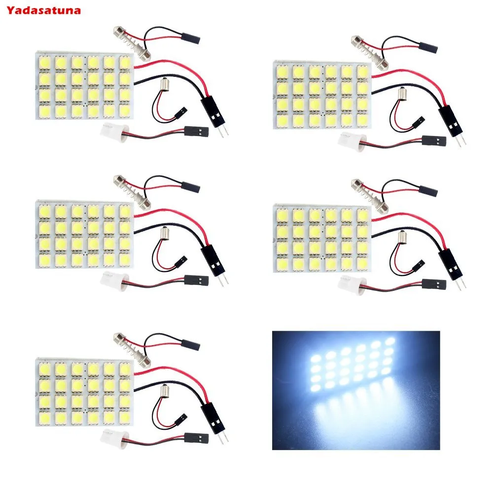 Kit 4 Super Placa 24Led 5050 Siluro Pingo Teto Mala Frete Teto Porta Luva,Mala Placa Siluro