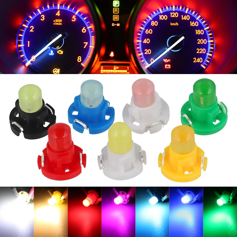 10Pcs T3 T4.2 Led Super Bright T4.7 Tled Car Board Cruscotto Lampada Cruscotto Automatico Indicatore Di Riscaldamento Luce Cuneo