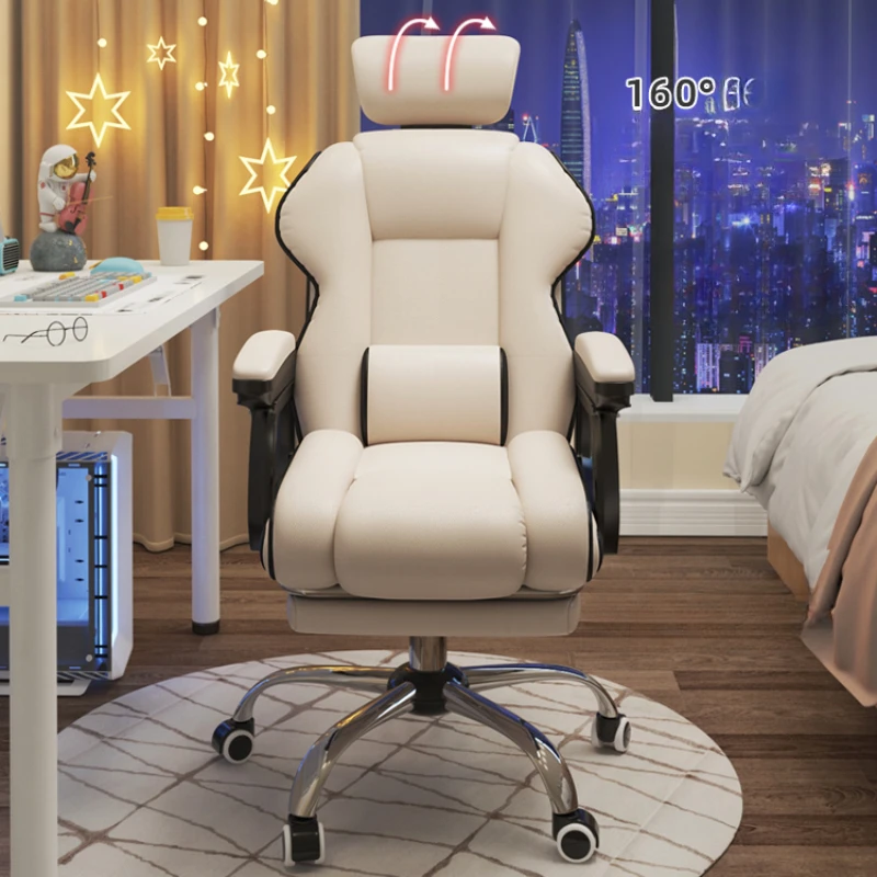 Vanity Chair Office Playseat Computer Gaming Chair Ruote Sedie Da Pranzo Women'S Gliding Back Designer Comodi Mobili Da Pranzo