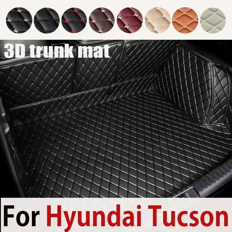 Tappetini Di Protezione Del Bagagliaio Dell'Auto Per Hyundai Tucson 2021 2022 2023 Nx4 N Line Cargo Liner Tappeti Cover Pad Accessori Stivale Interno
