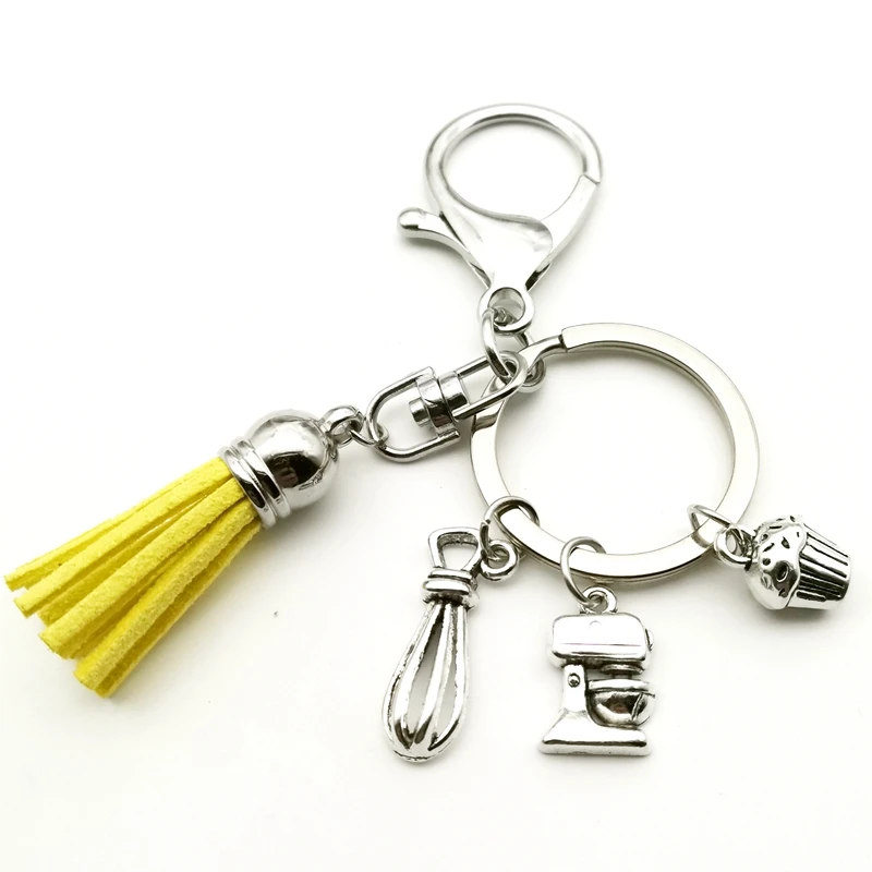 1 Portachiavi Con Nappa Da Cucina Chef Cake Mixer Charm Chef Baker'S Gift Accessori Da Forno Cake Maker Portachiavi