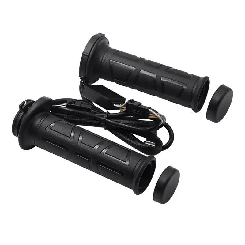 Auto Nero 7/8 "Motos Moto Manubrio Calda Elettrico Heated Grips Maniglia Del Manubrio Scaldino Manillar Motociclo Di Vendita Calda