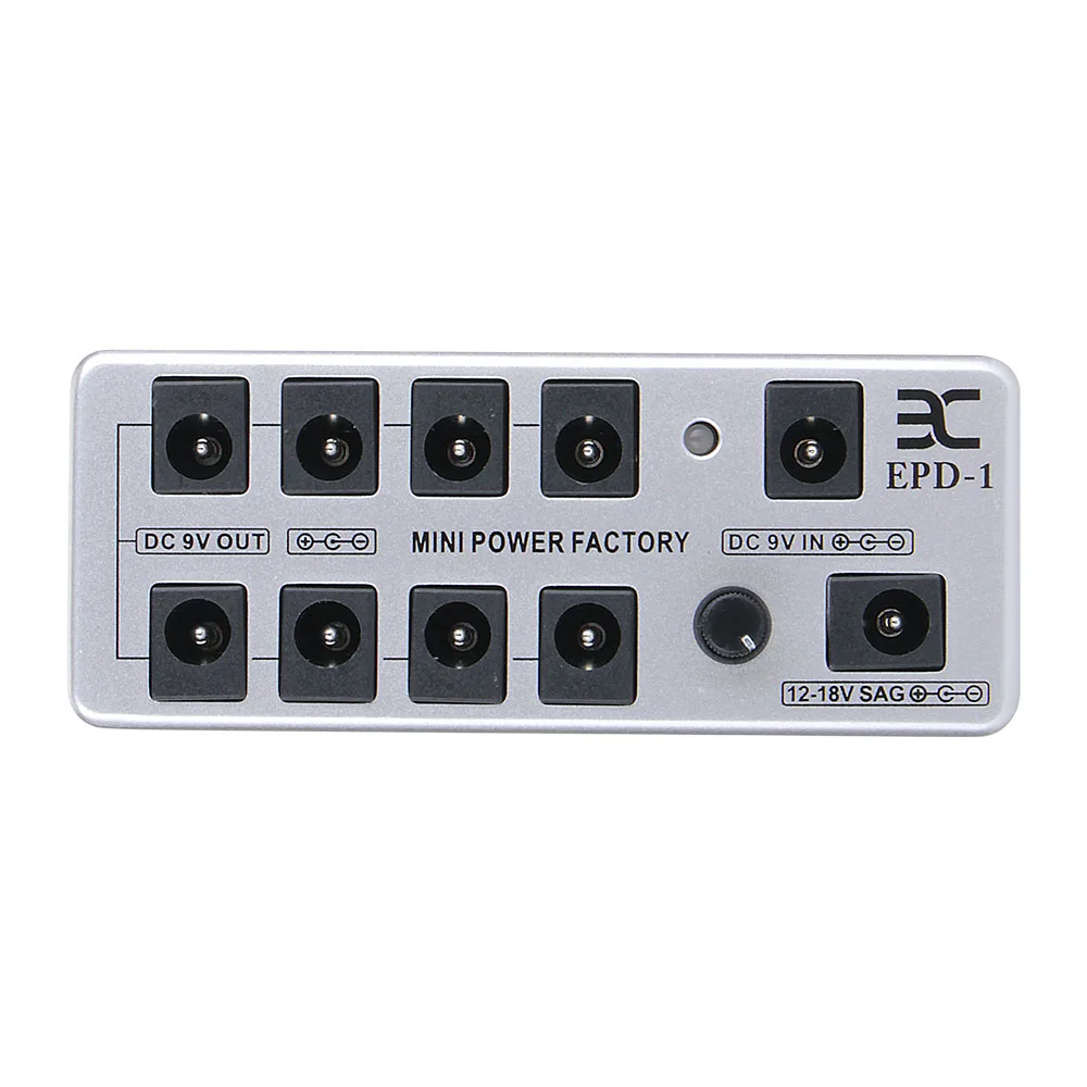 Eno Epd-1 Mini Power 8-Channel Guitar Effect Pedal Power Supply Tensione Regolabile Uscita Dc 9V Out/In One Tow Eight Power Box