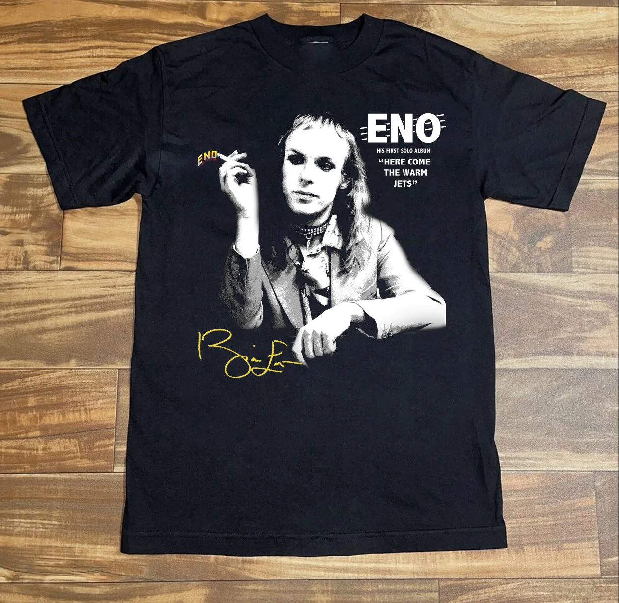Brian Eno Vieni Qui The Warm Jets Black Tee T-Shirt Unisex Tutte Le Dimensioni Tp750 Maniche Lunghe O Corte