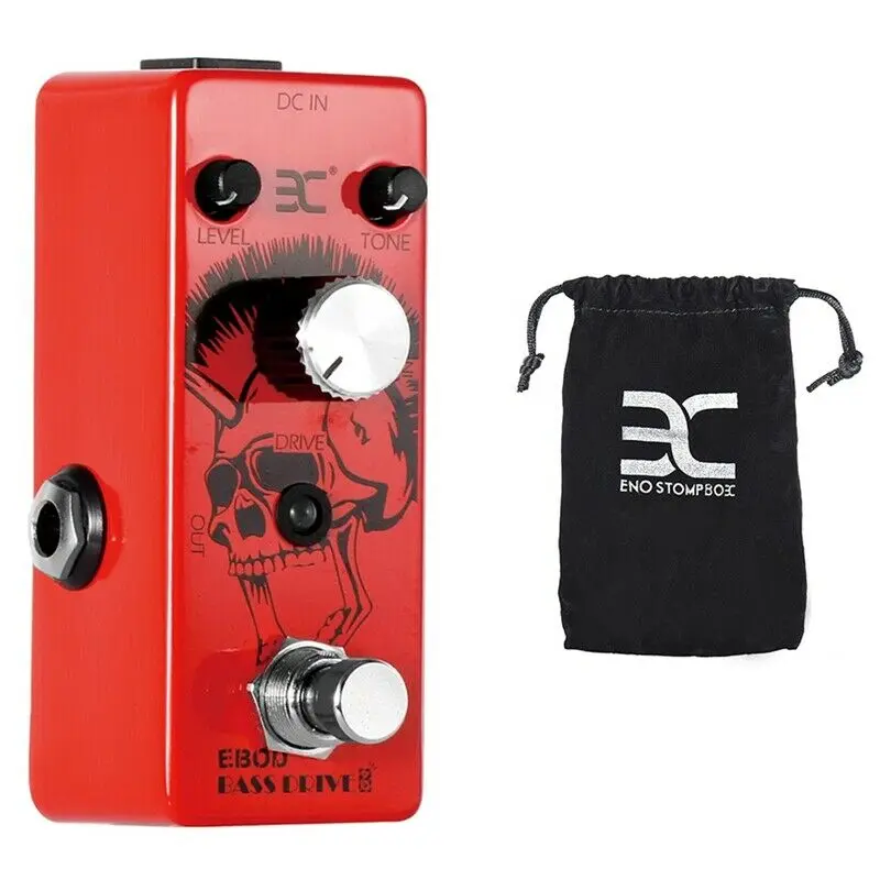 Eno Ex Ebod Overdrive Electric Bass Guitar Effect Pedal Overdrive Guitarra Effector Tuning True Bypass Style Full Metal Shell