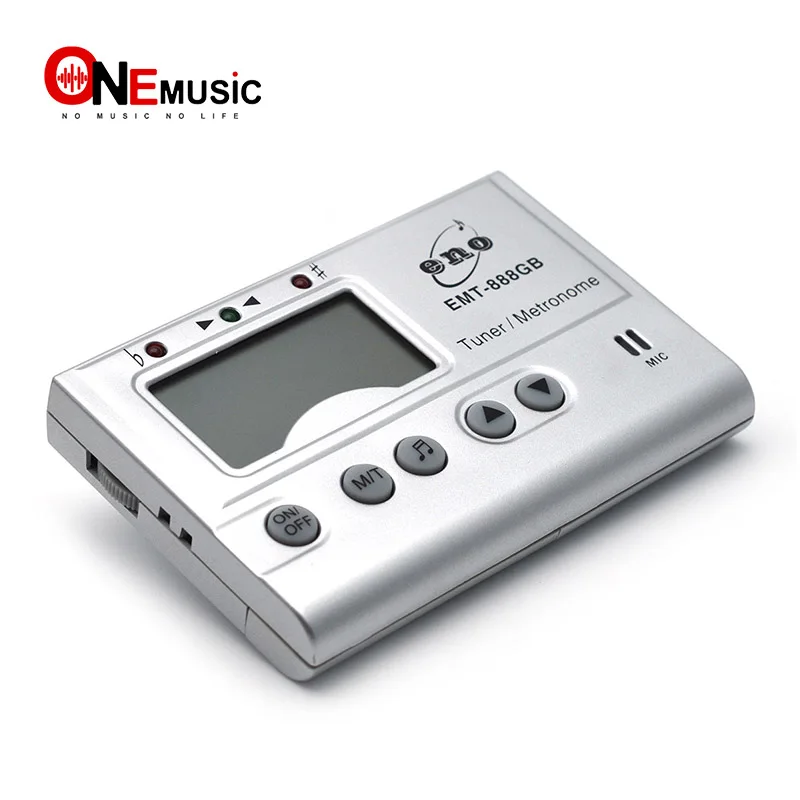 Eno Emt-888Gb Accordatore Metro Cromatico Per Chitarra Basso Bianco