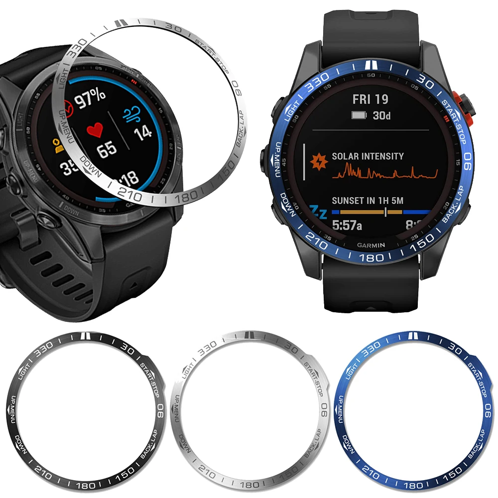 Fashion Bezel Ring Per Garmin Fenix 7 Smartwatch Metal Frame Styling Case Dial Adesivo Per Garmin Fenix 7 S Cover Protettiva