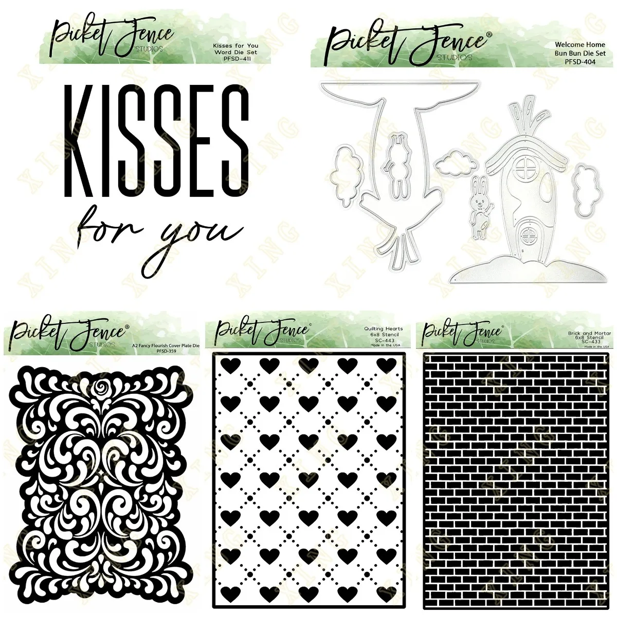 San Valentino Quilting Hearts Kisses Metal Cutting Dies Stencil Per Scrapbooking Stamp Album Fotografico Goffratura Decorativa