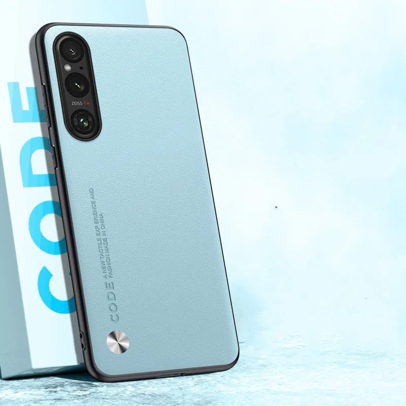 Per Sony Xperia 1 Ⅴ/ 10 V Slim Luxury Hybrid Leather + Soft Tpu Back Case Cover Antiurto Funda