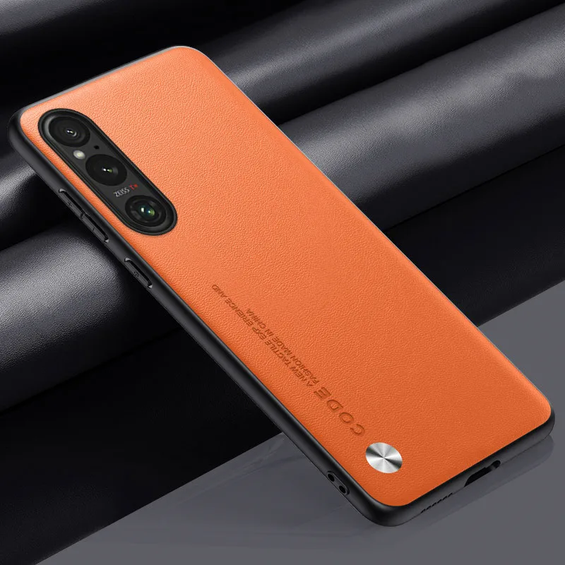 Per Sony Xperia 1 10 V Slim Hybrid Leather + Soft Tpu Back Case Cover Antiurto Luxury Funda
