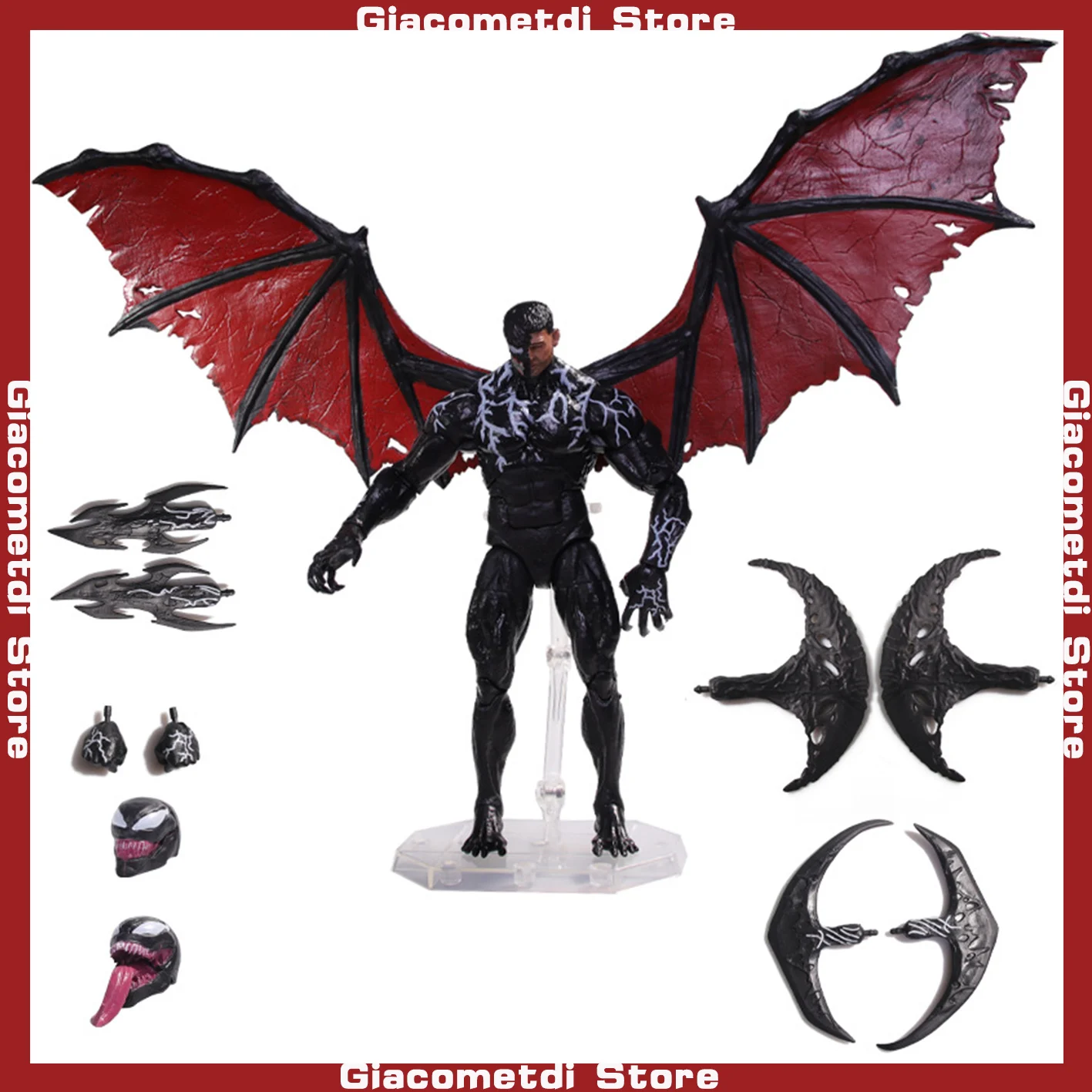 Marvel Legends Venom Carnage Figure Cletus Kasady Mafex 088 Venom Con Giunti Ad Alette Action Figure Mobile Giocattolo Decorazione Bambola