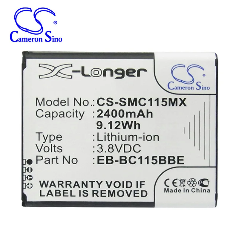 Cameronsino Per Samsung Galaxy K Zoom S5 Zoom Sm-C111 Sm-C115 Sm-C1150Zwaphn Sm-C1158 Sm-C115L Eb-Bc115Bbc Eb-Bc115Bbe Batteria