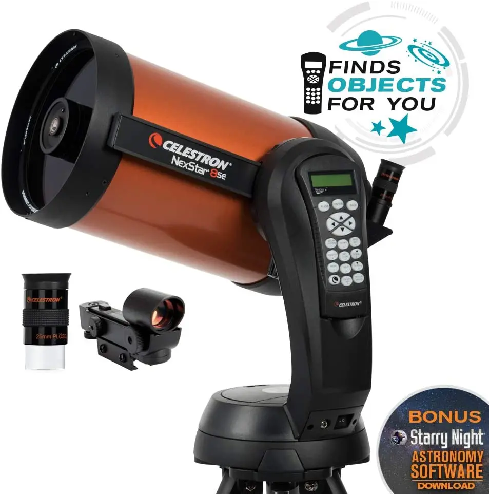 Celestron Nexstar 8Se 203Mm F/10 Schmidt-Cassette Goto Telescopio Astronomico Per Pianeti Deep Space Astrophotography #11069