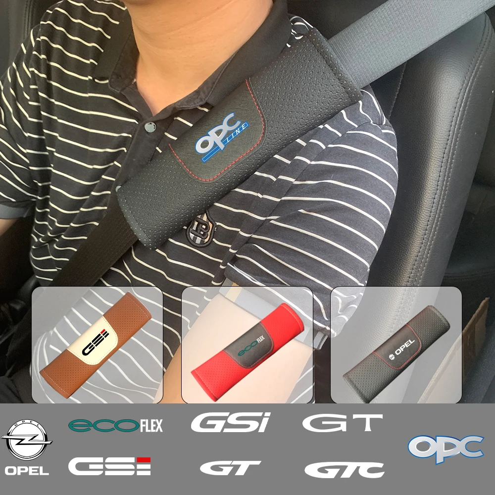 Imbottitura Per Cintura Di Sicurezza In Vera Pelle Per Opel Grandland X Gsi Gt Gtc Per Opel Adam Agila Ampera Ampera-E Antara