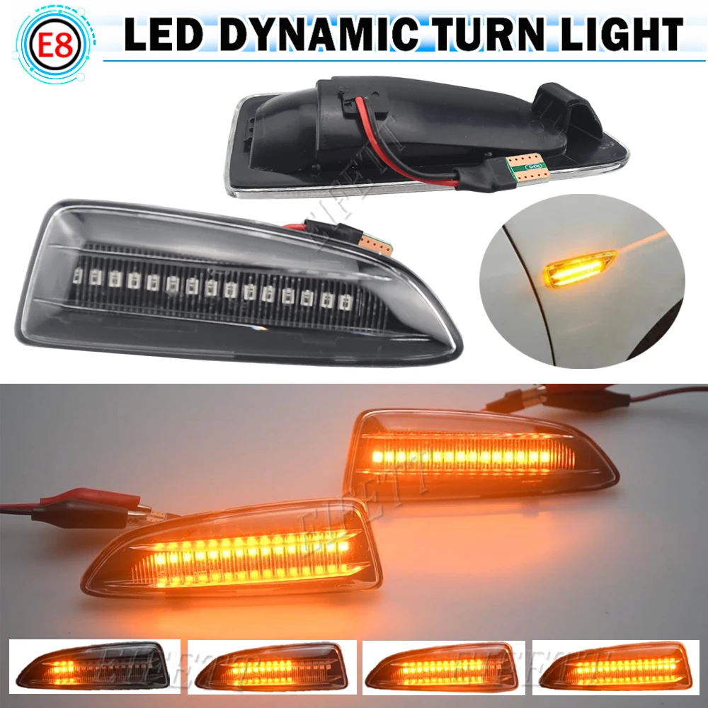 Lampada Lampeggiante Sequenziale A Led Dinamica Impermeabile Per Opel Astra J 2009-2015 Per Opel Crossland X Grandland X 2017-2019