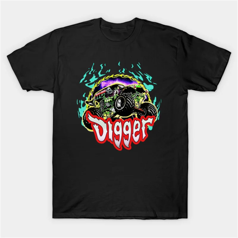 T-Shirt Grave Digger Racing Team Monster Jam Truck 4X4 Size Small Skull