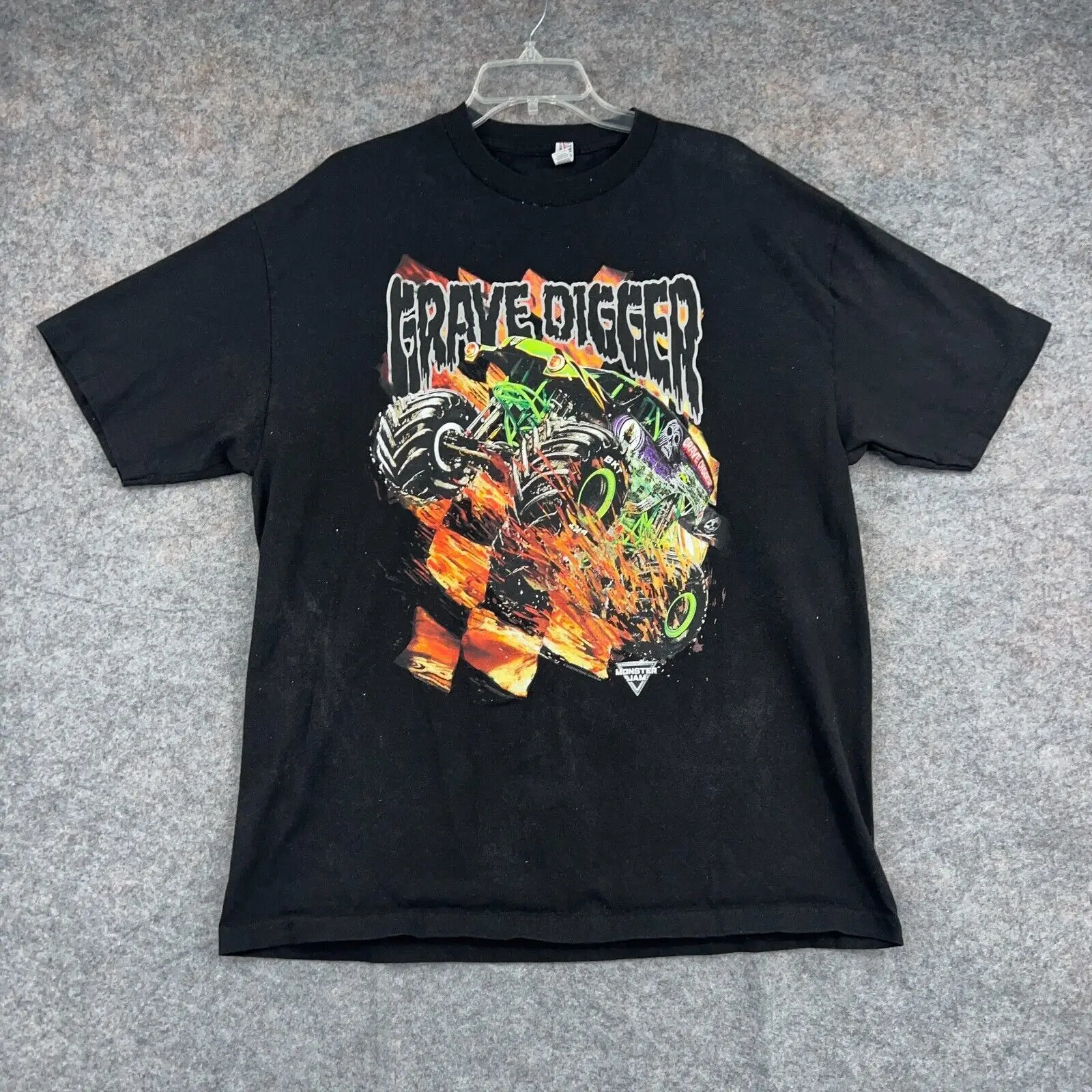 Grave Digger Shirt Mens Black Monster Truck Racing Monster Jam