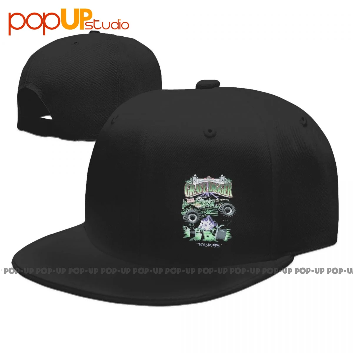 1995 Grave Digger Monster Truck Bigfoot Jam Bobby Anderson Snapback Cap Berretti Da Baseball