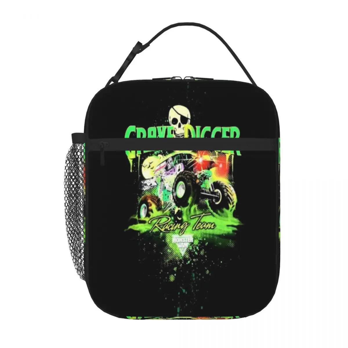 Grave Digger Racing Team Vintage Monster Jam Lunch Tote Lunch Box Borse Isolanti Kawaii Lunch Bag