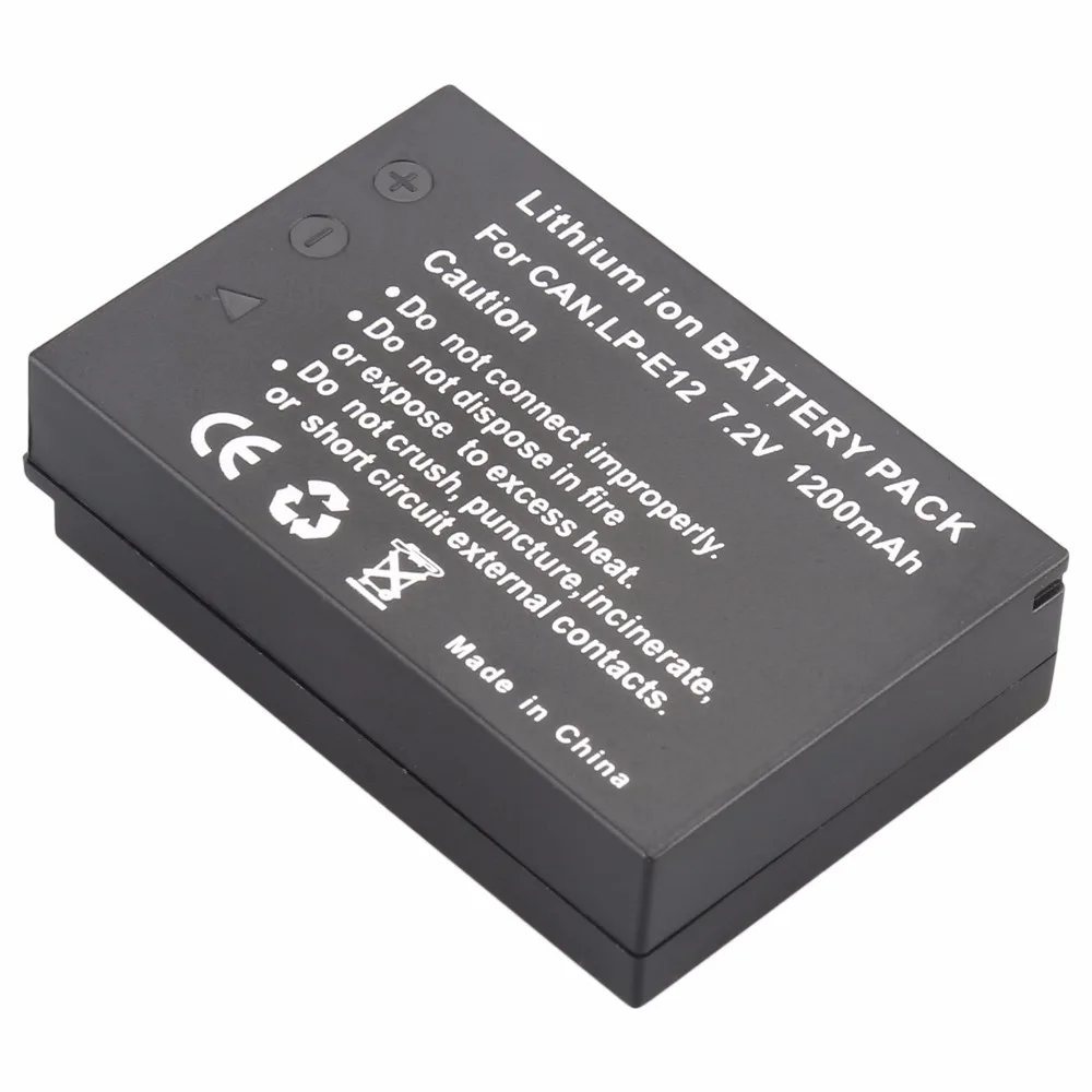 Probty Lp-E12 Lp E12 Batteria Per Canon Eos M M2 100D Bacio X7 Rebel Sl1 Eos M Eos M2 Eos 100D Dslr Camera