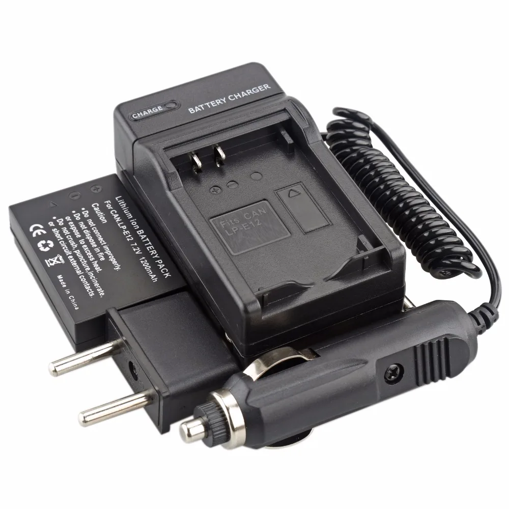 Probty Lp-E12 Lp E12 Lpe12 Batteria + Dc Charger Kit Per Canon Eos M M2 100D Bacio X7 Rebel Sl1 Eos M Eos M2 Eos 100D Dslr Camera
