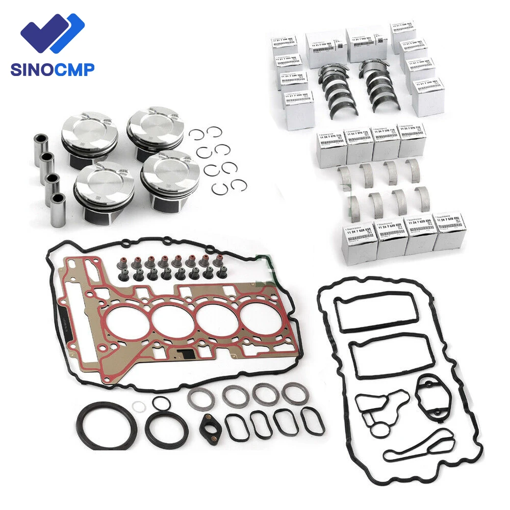 N46B20 Engine Rebuild Revisione Guarnizioni Kit Bore Φ84.00Mm Per Bmw E46 E81 E88 E90 120I 320I N45 N43 N40B16A N42B18A N42B20A