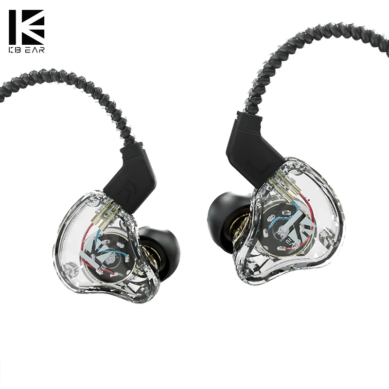 Kbear Ks1 Doppio Circuito Magnetico Dinamico Cablato Auricolare Cuffie Da Gioco In Ear Monitor Musica Auricolari Cuffie Kbear Ks1 Ks2 Iems