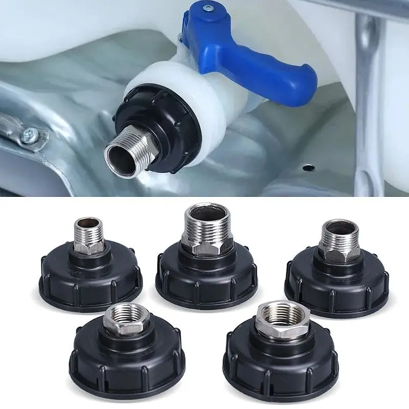 Adattatore Per Serbatoio Ibc 1/2 "3/4" 1 "304 Accessorio Per Uscita Di Drenaggio In Acciaio Inossidabile 1000L Ton Barrel Garden Irrigazione Strumento