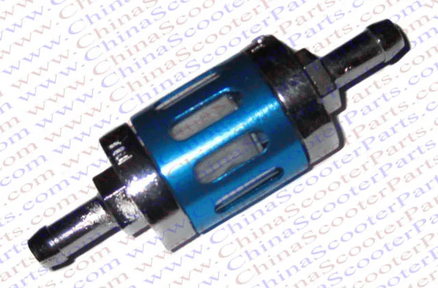 Filtro Gas Carburante In Alluminio Cnc Mini Pocket Dirt Bike Atv Quad Crf Xr Cruiser Chopper Parts Blue